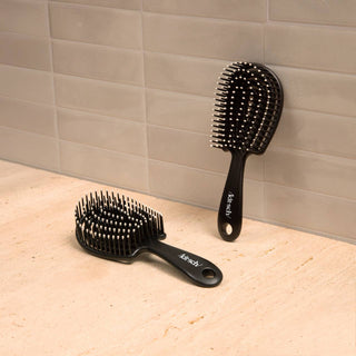 Mini Flexi Brush in Black // Kitsch - Luna Boutique