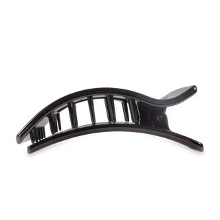 Flat Rectangle Large Hair Clip in Black