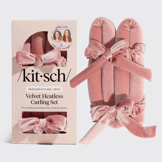 Velvet Curling Set in Terracotta // Kitsch