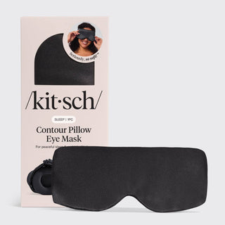 Contour Pillow Eye Mask in Charcoal // Kitsch