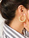 Galene 18K Gold Plated Classic Hoop Earring