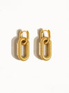 Kate 18K Gold Plated Double Chain Hoop Earring