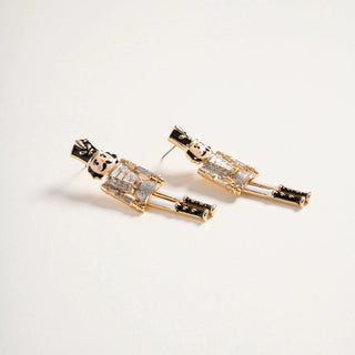 Glitter Nutcracker Earrings