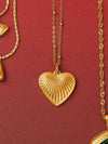 Amora Dainty Heart Necklace - 18K Gold Plated