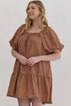 Lindsey Dress in Camel +