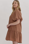 Lindsey Dress in Camel +