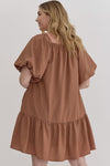 Lindsey Dress in Camel +