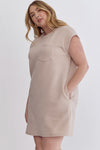 Madison Dress in Light Taupe +