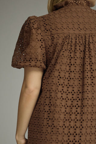 Everly Dress in Brown +