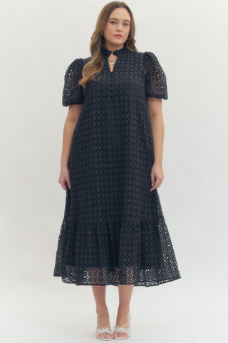 Everly Dress in Navy +