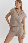 shea short in taupe