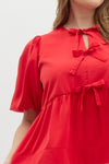 All The Bows Top in Red+