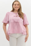 All The Bows Top in Pink +