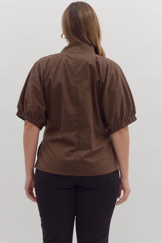 Teffy Top in Brown +