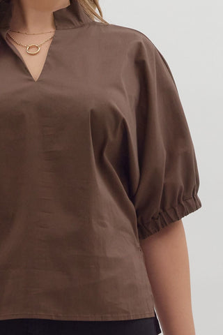 Teffy Top in Brown +