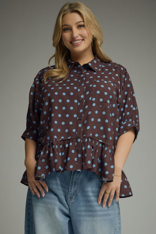 The Lillian Top in Brown +