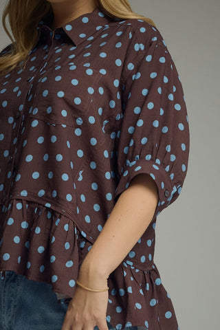 The Lillian Top in Brown +