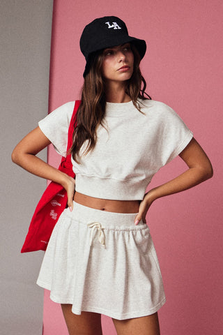 Saldana Set in White Melange
