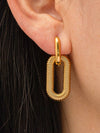 Kate 18K Gold Plated Double Chain Hoop Earring