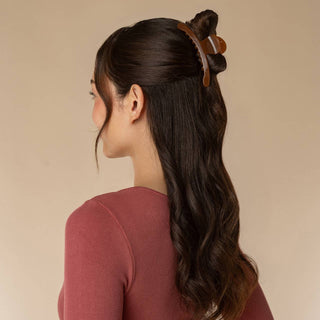 Large Arched Clip in Mocha
