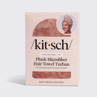 Hair Towel Turban in Terracotta // Kitsch