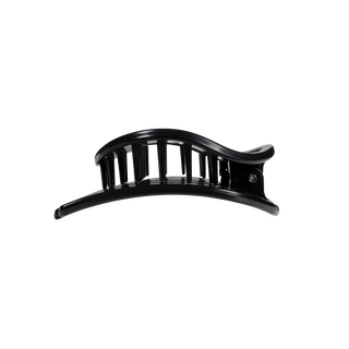 Flat Circle Medium Hair Clip in Black