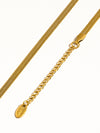 Flat Snake Chain 18K Gold Plated Bracelet