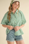 No Time Waisted Top In Green