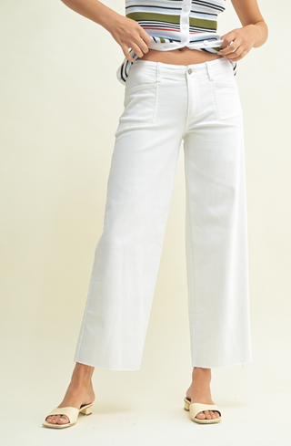 Jade Utility Jeans in White