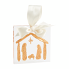 Nativity Gold Acrylic Ornament // Mud Pie