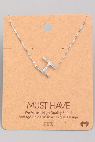 Initial Pendant Necklace {Gold - Silver}