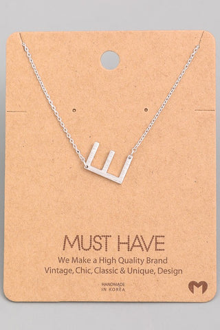 Initial Pendant Necklace {Gold - Silver}