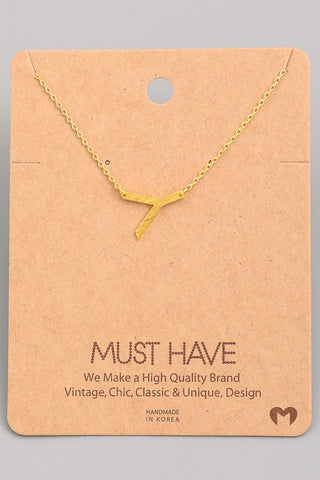 Initial Pendant Necklace {Gold - Silver}