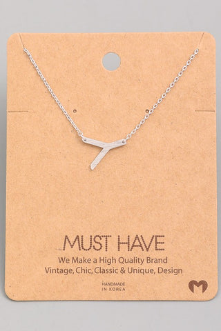 Initial Pendant Necklace {Gold - Silver}