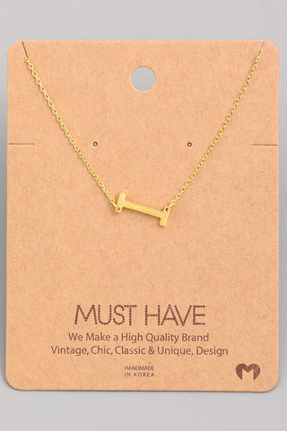 Initial Pendant Necklace {Gold - Silver}