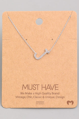 Initial Pendant Necklace {Gold - Silver}