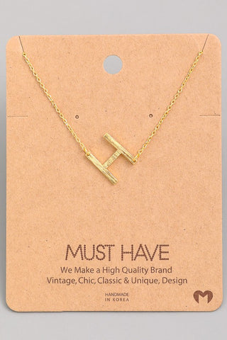 Initial Pendant Necklace {Gold - Silver}