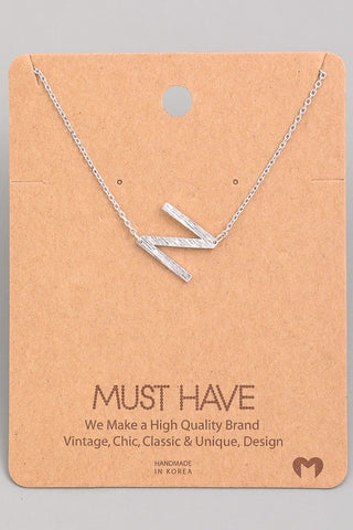 Initial Pendant Necklace {Gold - Silver}