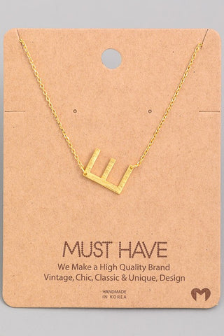 Initial Pendant Necklace {Gold - Silver}