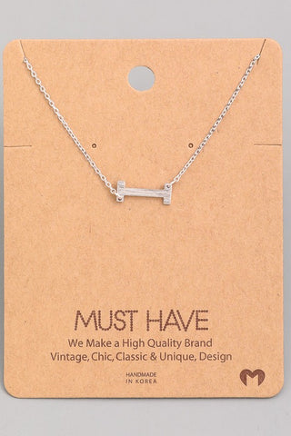 Initial Pendant Necklace {Gold - Silver}