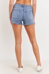 bella high rise frayed shorts