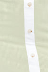 sage/white contrast skirt