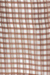 taupe/brown plaid skirt