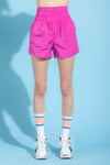 Wide Band Shorts - Hot Pink