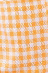 peach plaid front slit mini skirt