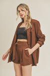 Brown Oversized Blazer