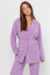 Lavender Oversized Blazer W/Belt