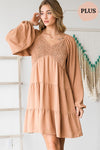 Clay Smocked Tiered Flare Dress +