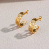 Link Hoop Gold Earrings