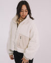 Penny Vegan Sherpa Jacket - White